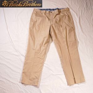 Brooks Brothers Lightweight Advantage Chino Stretch Clark Fit Tan 42x30